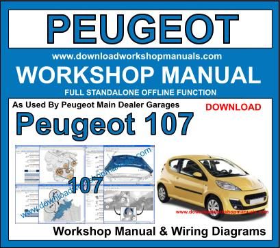 Peugeot 107 workshop service repair manual